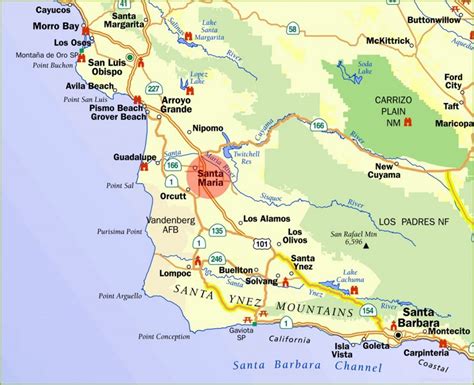 Santa Maria Map .
